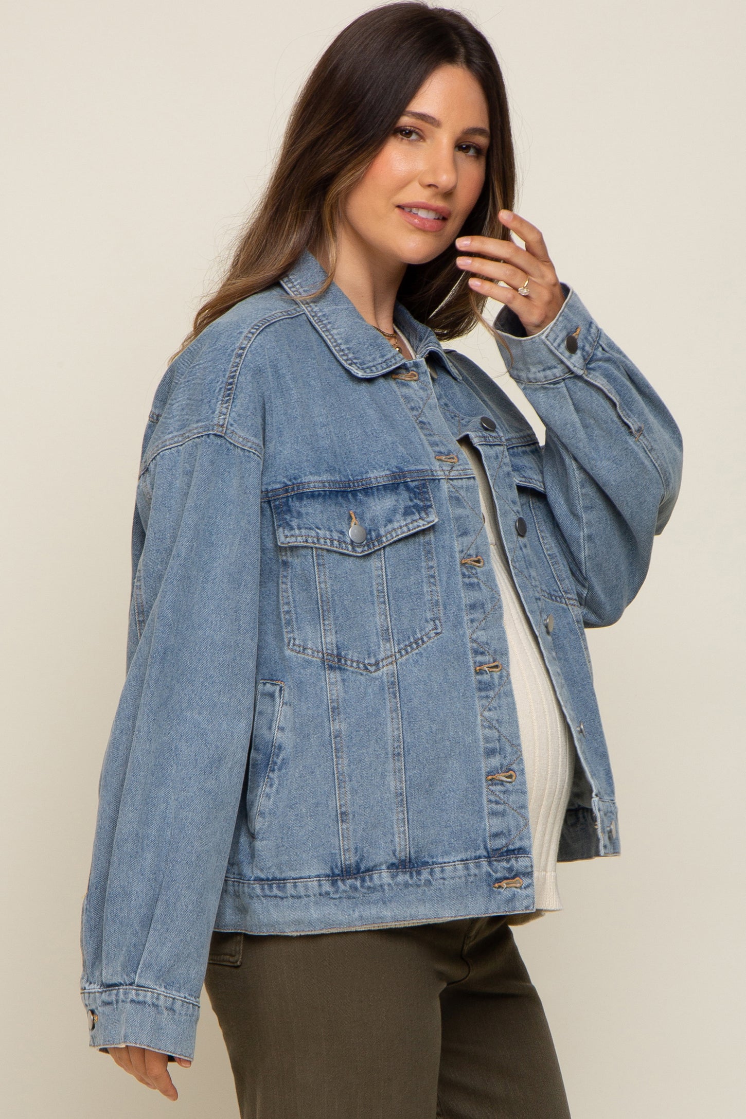 Cherry blossom Blooms | Oversized Denim Jacket - Pink – Yes, Grace Boutique